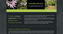 Desktop Screenshot of cascadesnursery.com.au