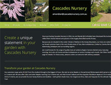 Tablet Screenshot of cascadesnursery.com.au